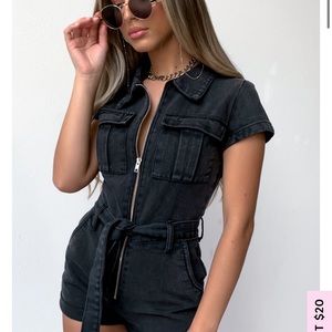 Whitefox boutique XS summer of love playsuit black
